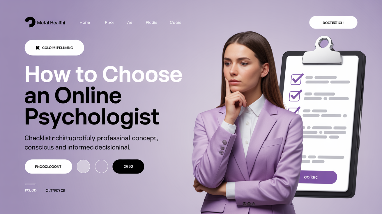 Como escolher um psicólogo online: 15 critérios + perguntas para a primeira sessão